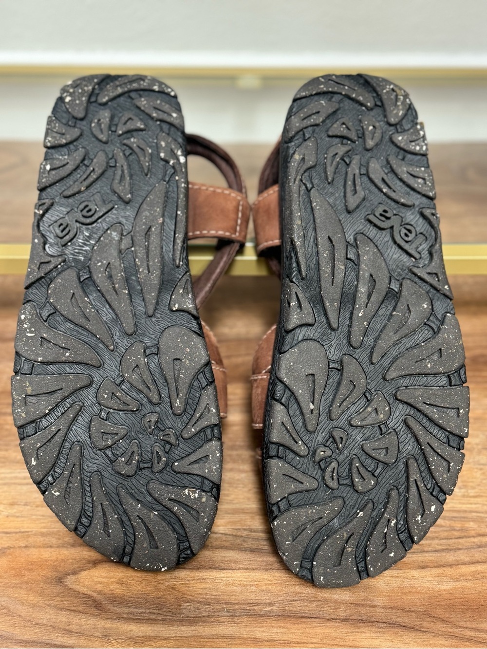 Vintage Teva X-Man 6590 Brown Leather Sport Hiking Sandals Men’s 13 View 4